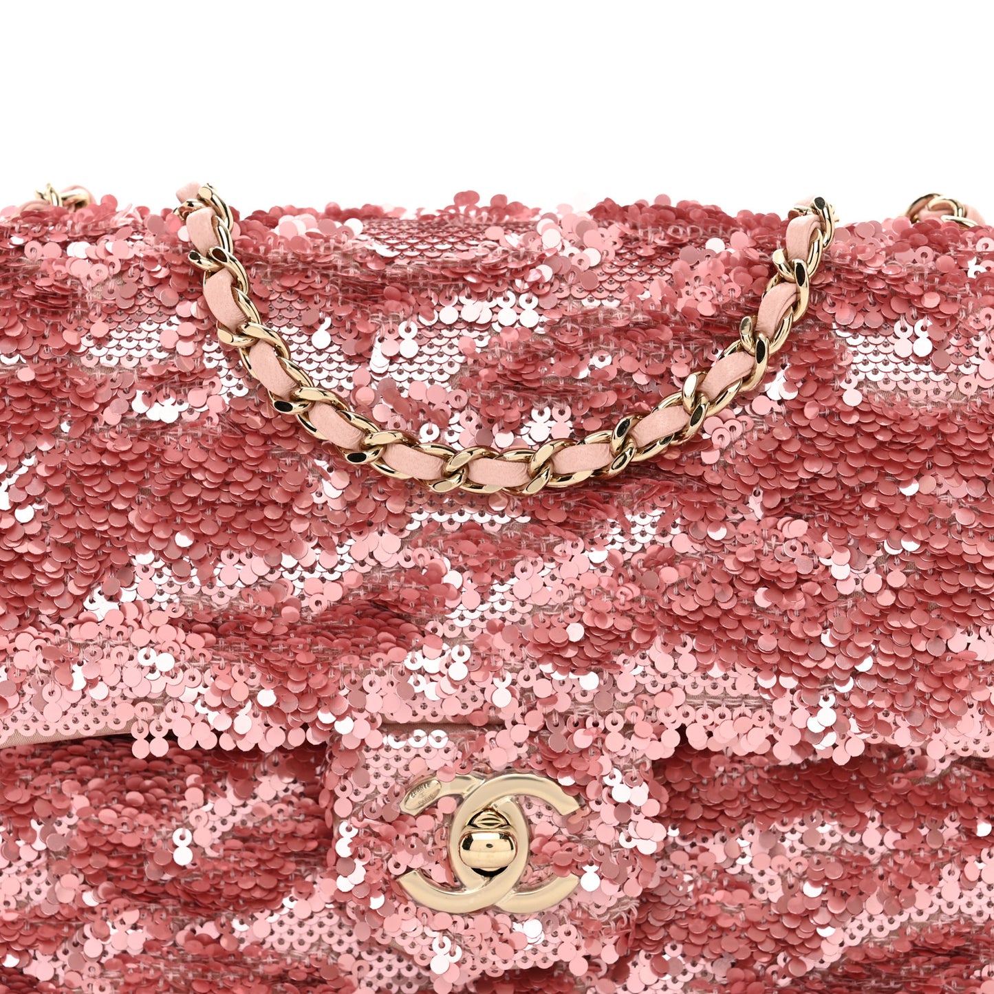 Sequin Mini Rectangular Flap Pink