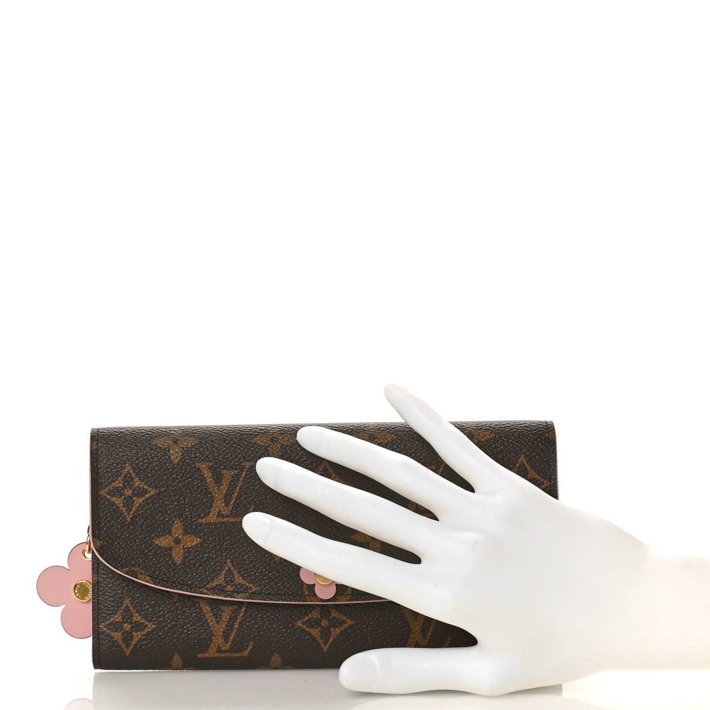 Monogram Bloom Flower Emilie Wallet Fuchsia