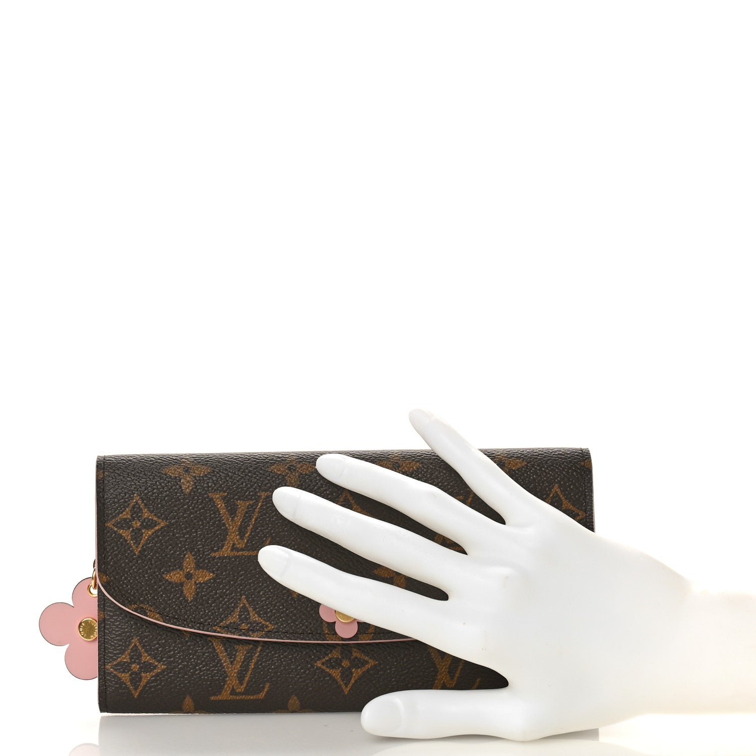 Louis Vuitton Monogram Bloom Flower Emilie Wallet Fuchsia 2 of 9