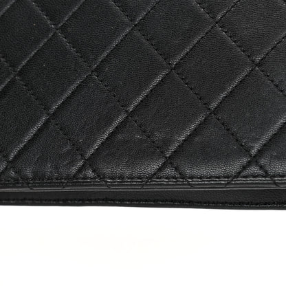 Chanel Goatskin Quilted Logo Small Chic Flap Black 17 of 18