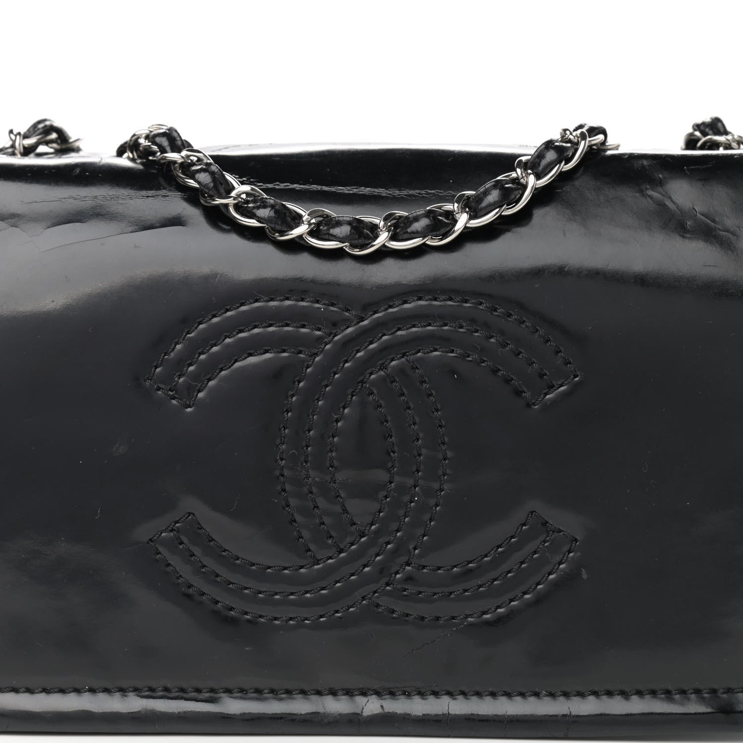 Chanel Vinyl Small Lipstick Flap Black 7 of 15