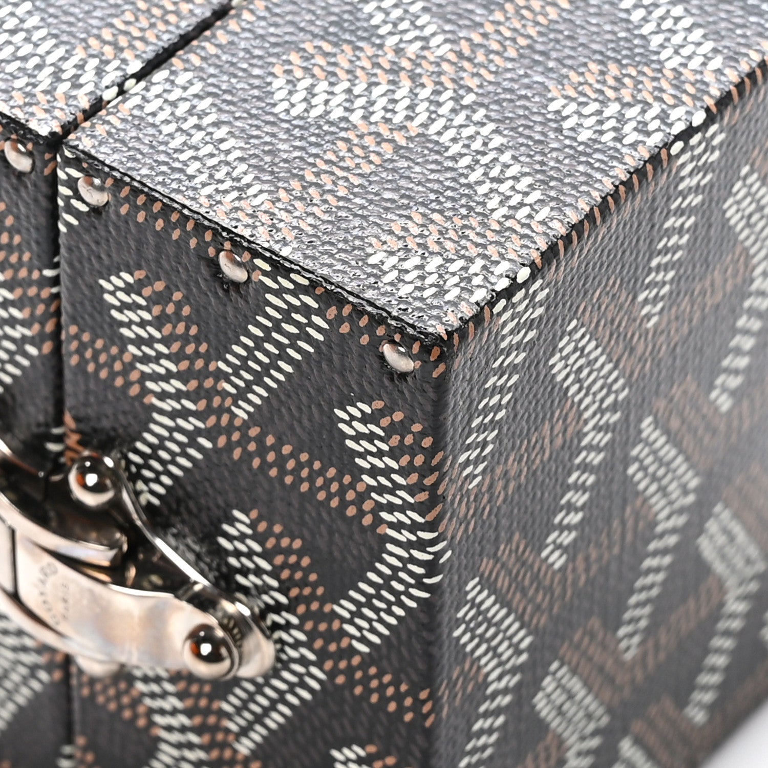 Goyard Goyardine Precious Metals Regence Mini Trunk Black 8 of 11