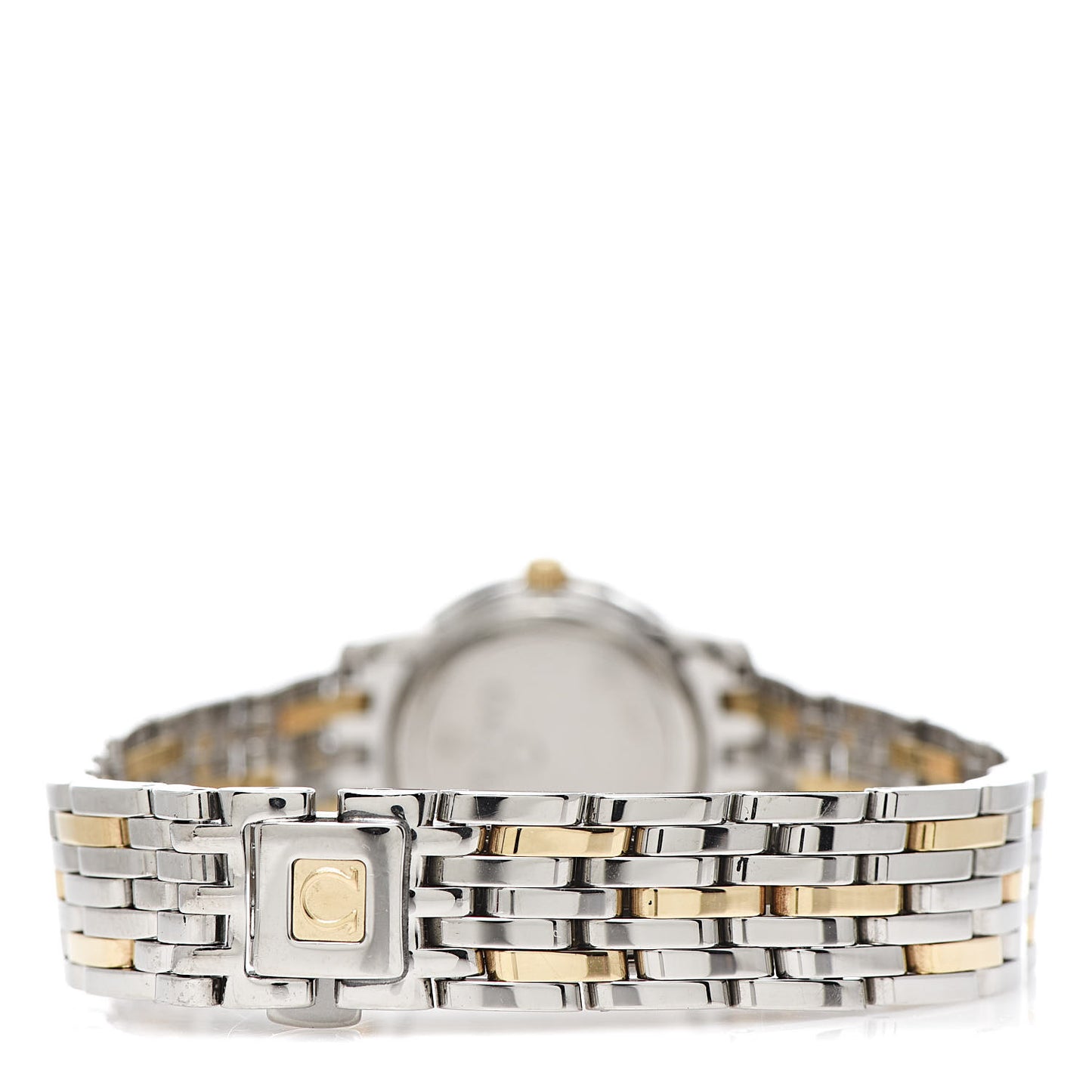 Stainless Steel 18K Yellow Gold Mother of Pearl 22mm De Ville Prestige Quartz Watch 4370.71.00