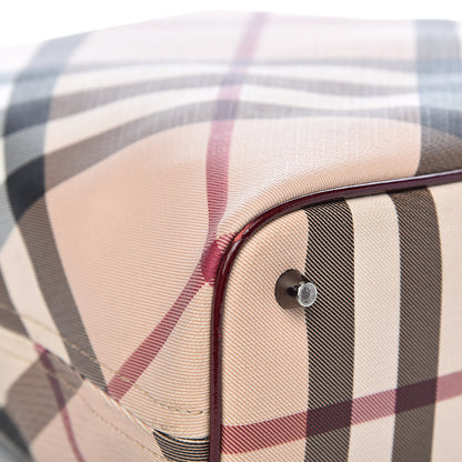 Burberry Supernova Check Regent Tote Berry Red 14 of 17