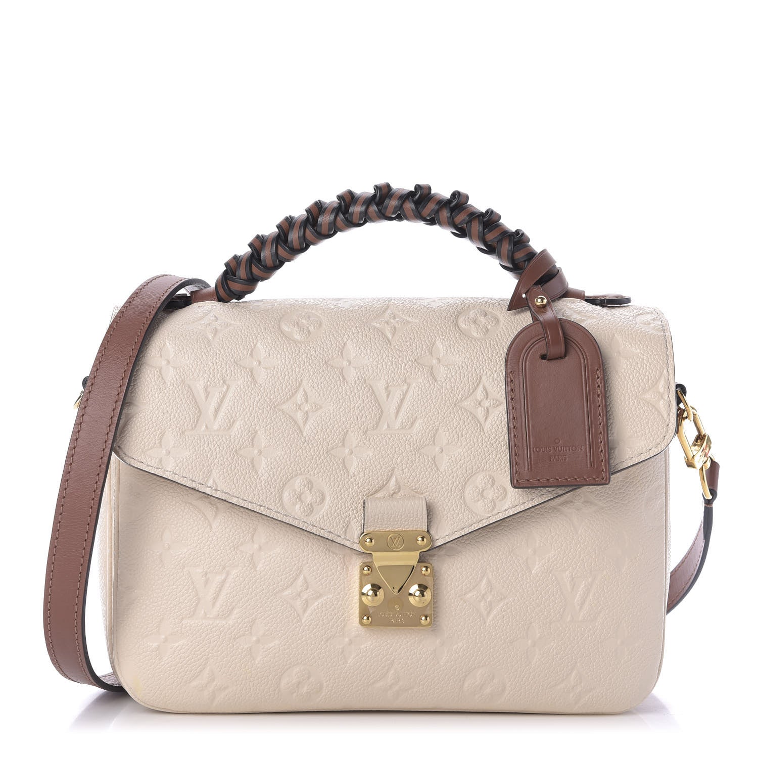 Louis Vuitton Empreinte Braided Pochette Metis Creme Beige Caramel 1 of 8