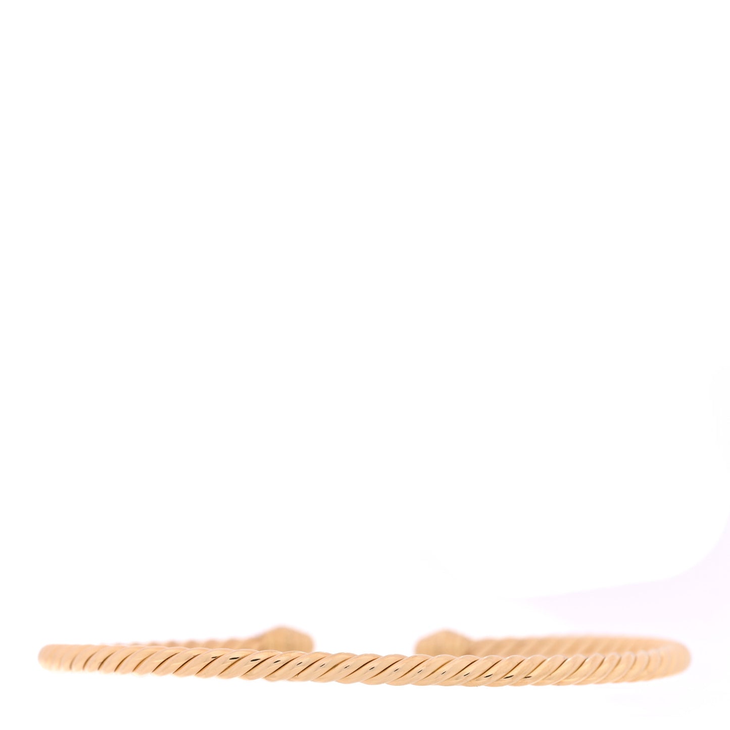 18K Yellow Gold Diamond 3mm Cablespira Bracelet