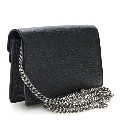 Gucci Calfskin Super Mini Dionysus Shoulder Bag Black 3 of 10