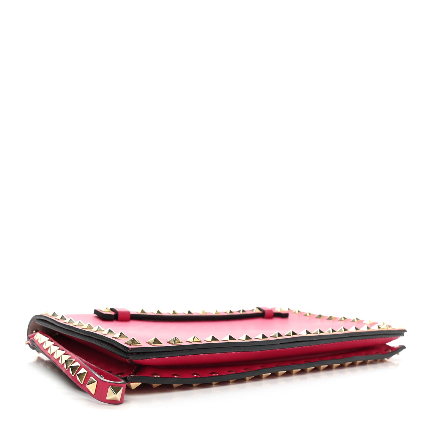 Nappa Rockstud Wristlet Clutch Cyclamin