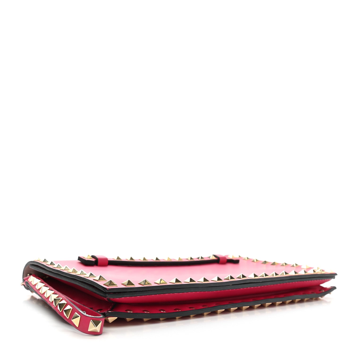 Valentino Garavani Nappa Rockstud Wristlet Clutch Cyclamin 4 of 14