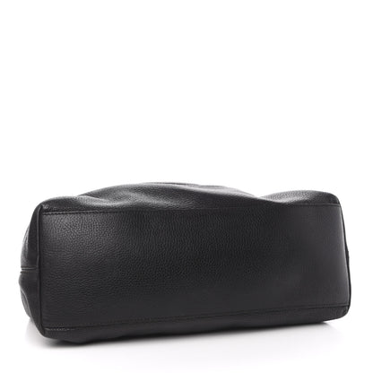 Gucci Pebbled Calfskin Medium Soho Chain Shoulder Bag Black 4 of 15