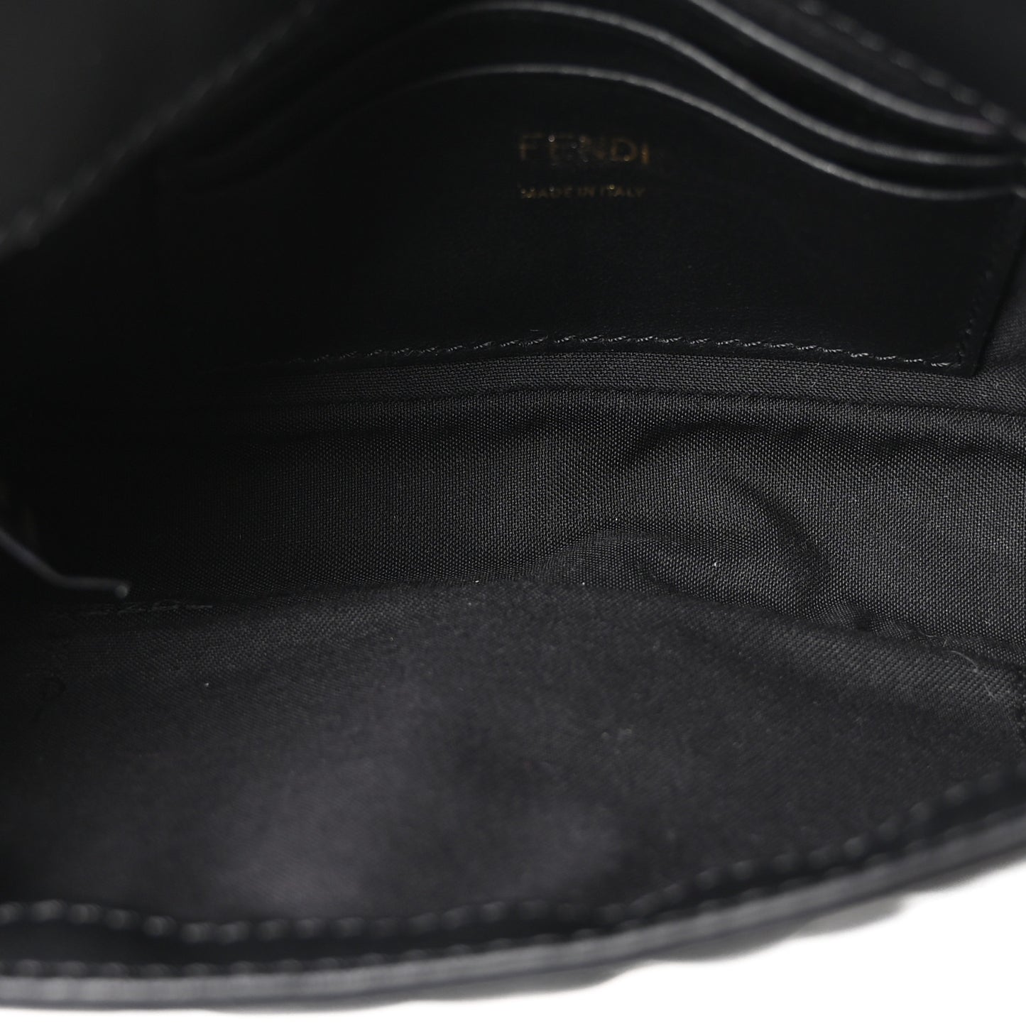 Nappa FF 1974 Embossed Mini Baguette Black