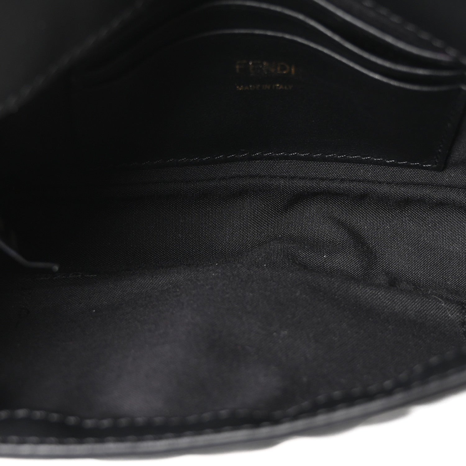 Fendi Nappa FF 1974 Embossed Mini Baguette Black 5 of 10