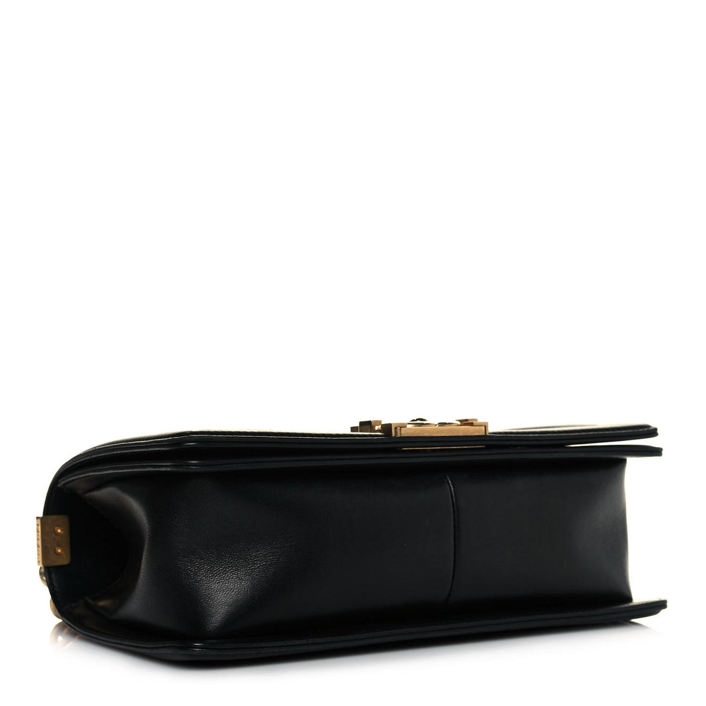 Lambskin Quilted Medium Boy Flap Black