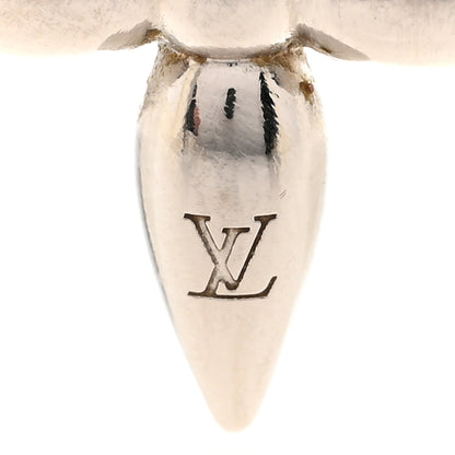 Louis Vuitton Metal Louisette Earrings Silver Gold 4 of 5