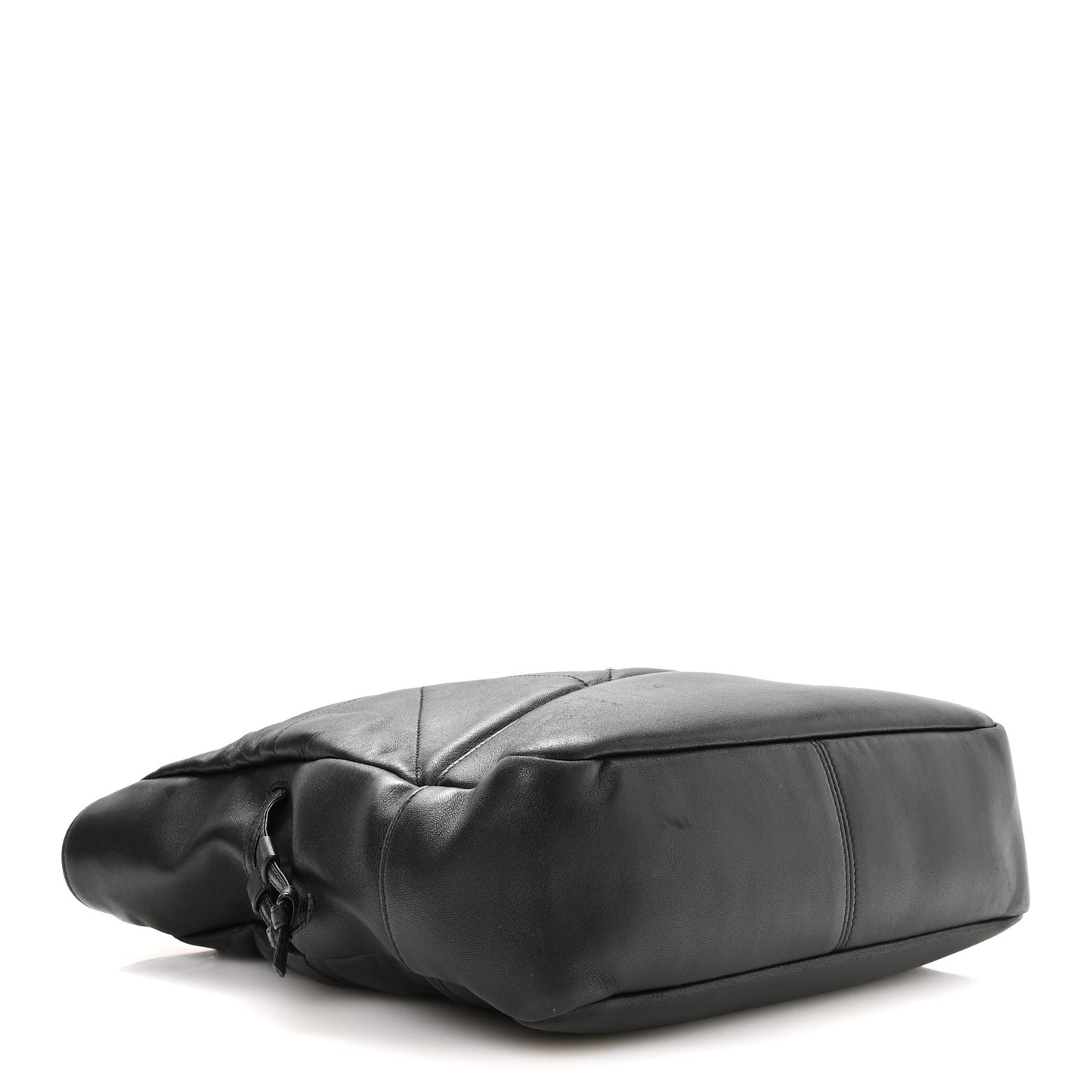 Lambskin Small Jamie Shopping Tote Black
