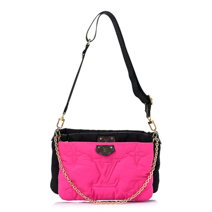 Louis Vuitton Econyl Monogram Pillow Maxi Multi Pochette Accessories Black Fuchsia 1 of 19
