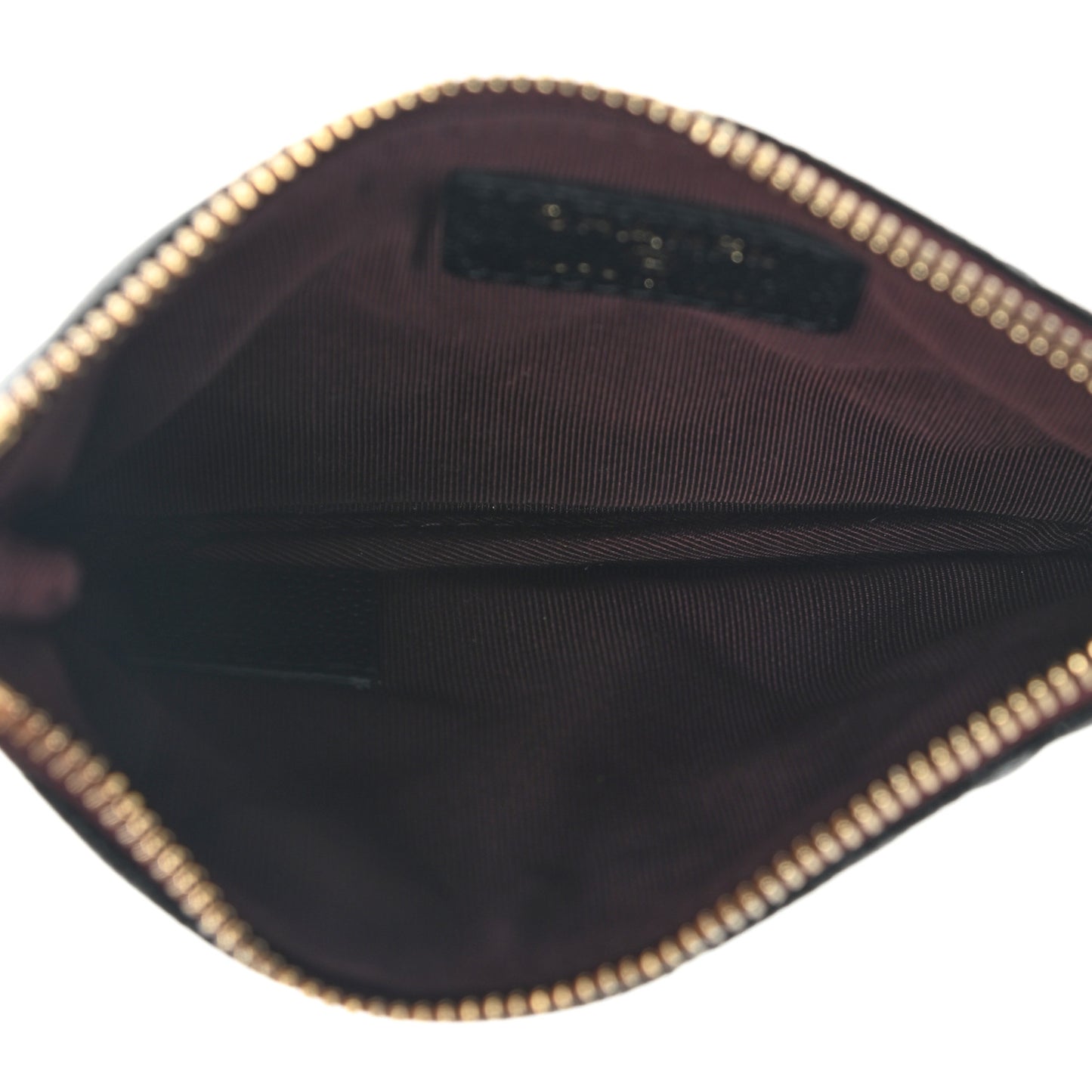 Caviar Quilted Small Cosmetic Case Black