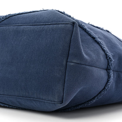 Chanel Denim Chevron Coco Tote Navy 8 of 12