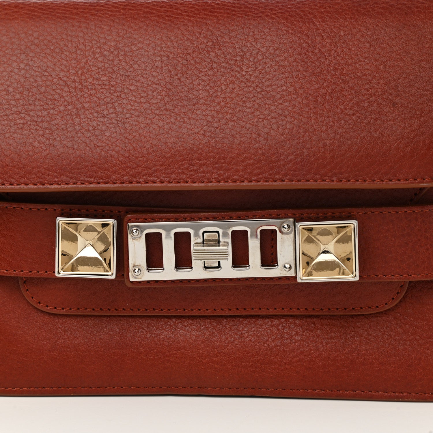 Proenza Schouler Calfskin Mini PS11 Classic Shoulder Bag Saddle 6 of 12
