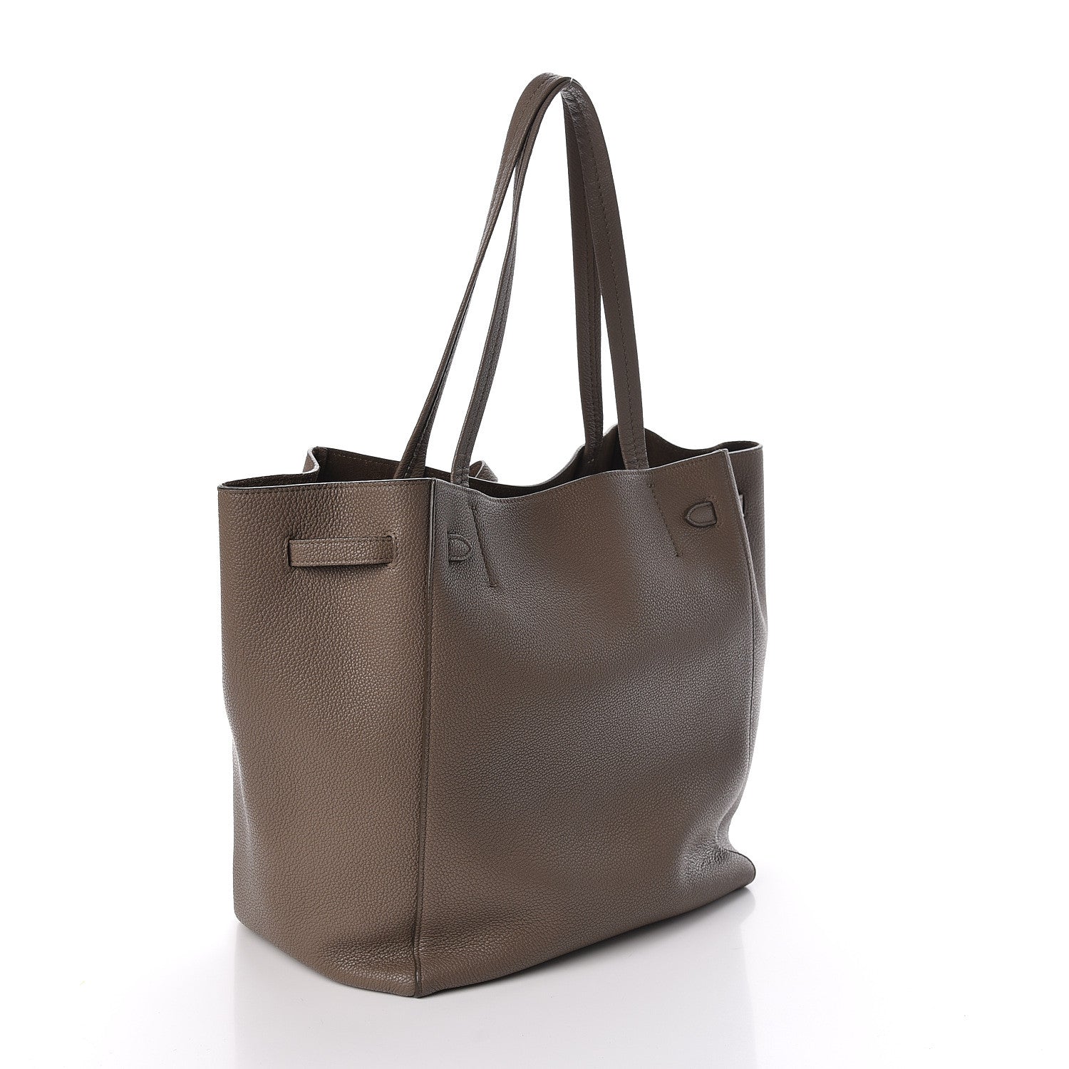 Celine Soft Grained Calfskin Small Belt Cabas Phantom Taupe 3 of 11