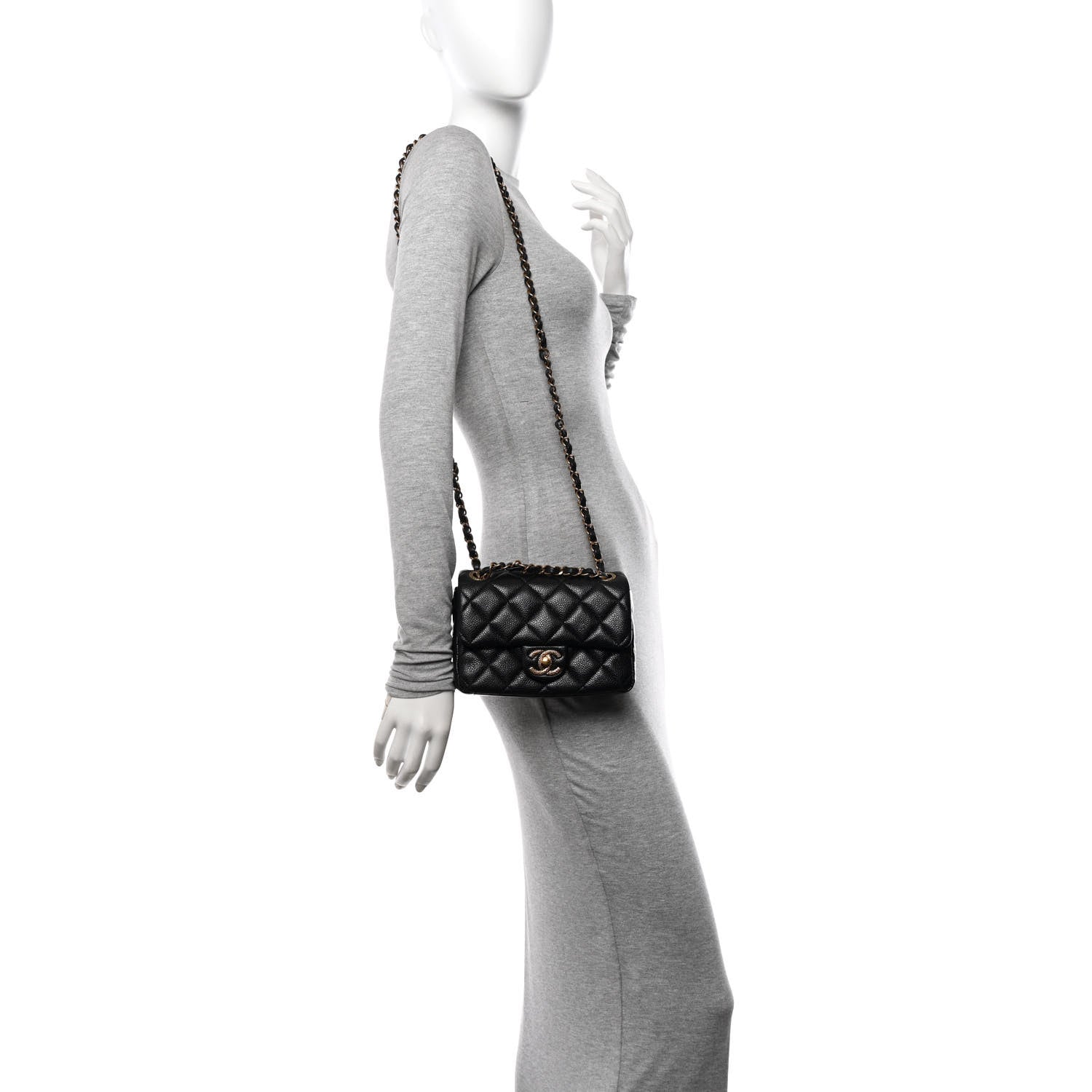 Chanel Grained Lambskin Quilted Mini Flap Black 2 of 11