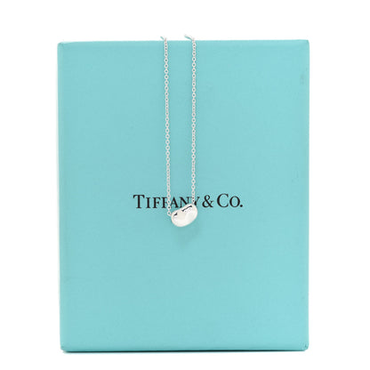 Tiffany Sterling Silver 9mm Elsa Peretti Bean Pendant Necklace 7 of 7