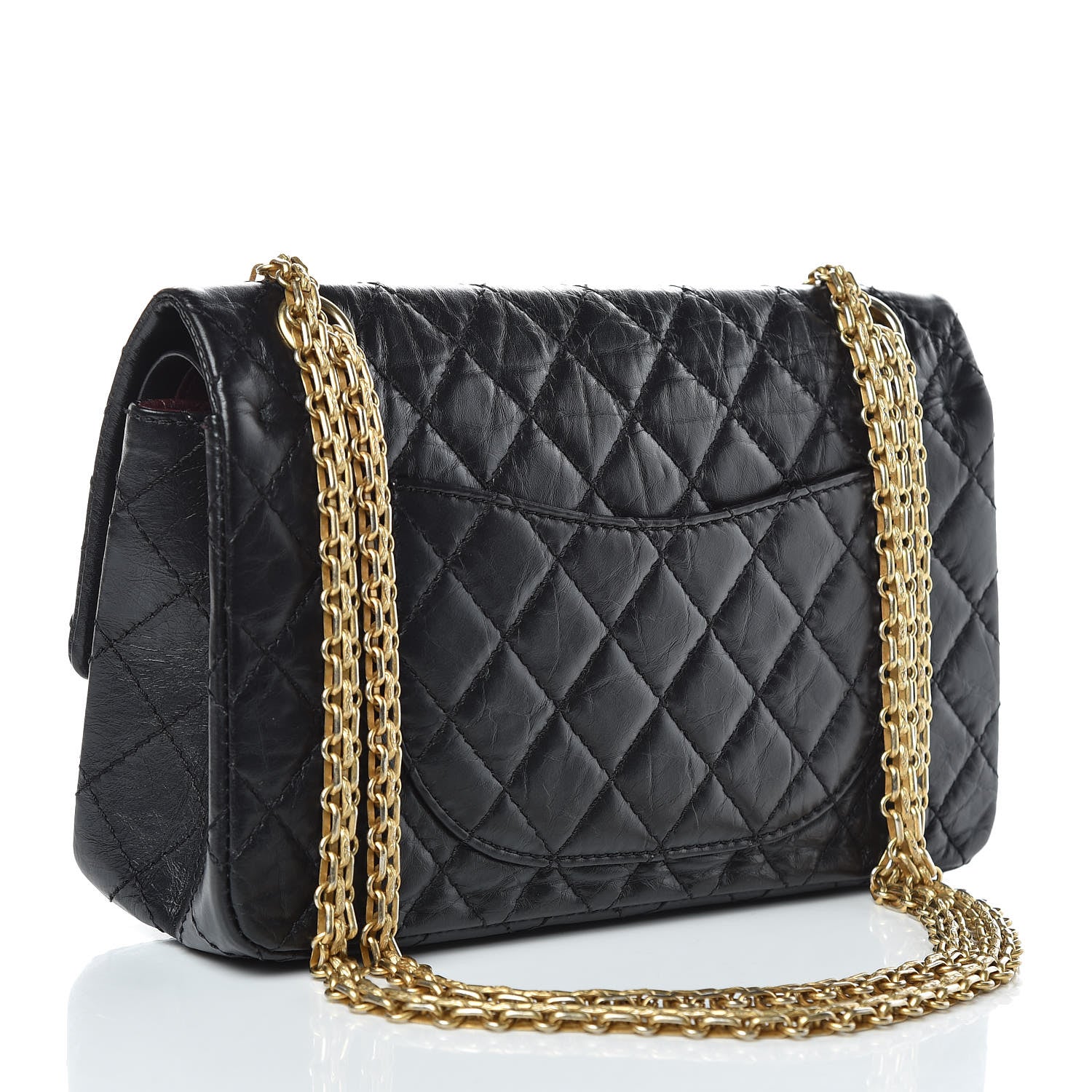 Chanel Aged Calfskin Lucky Charms 2.55 Reissue 225 Flap Black 3 of 11