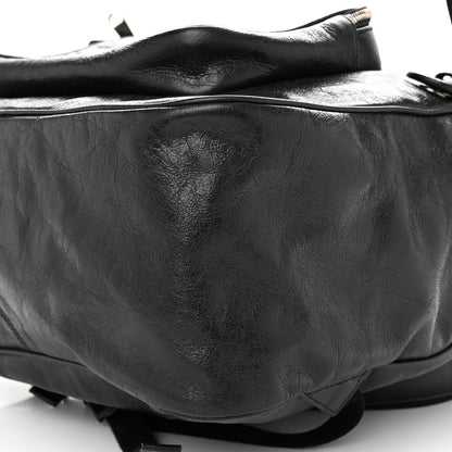 Gucci Fluffy Calfskin Mesh Nylon Medium Morpheus Double Buckle Backpack Black 9 of 9