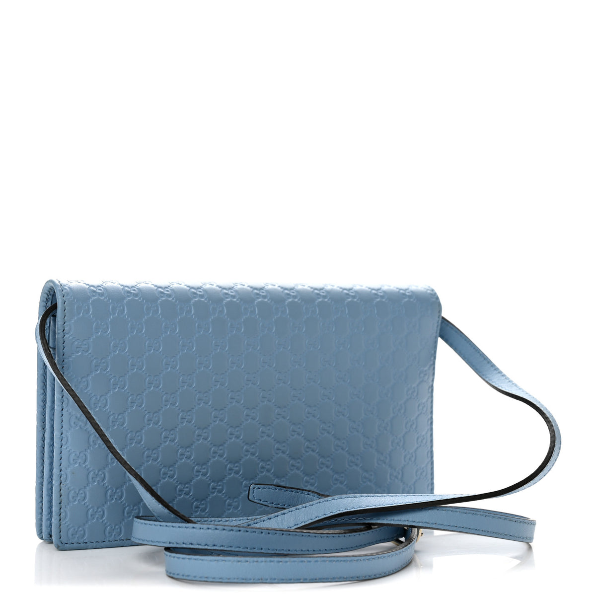 Gucci Microguccissima Crossbody Wallet Mineral Blue 3 of 11