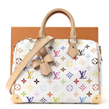 Louis Vuitton LV X TM Monogram Multicolor Speedy Bandouliere 25 White 10 of 10