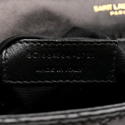 Saint Laurent Lambskin Quilted Monogram Gaby Chain Bag Black 8 of 17