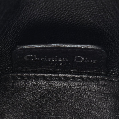 Christian Dior Patent PVC Mini Lady Dior Black Red 6 of 8