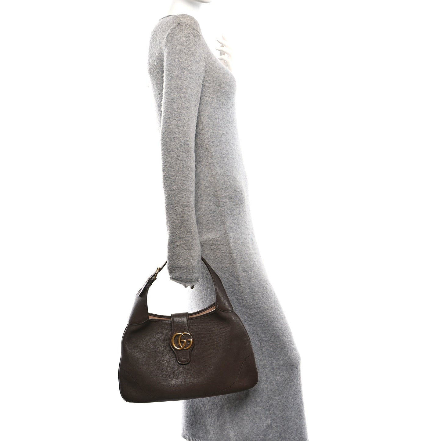 Goatskin Medium Aphrodite Shoulder Bag New Acero