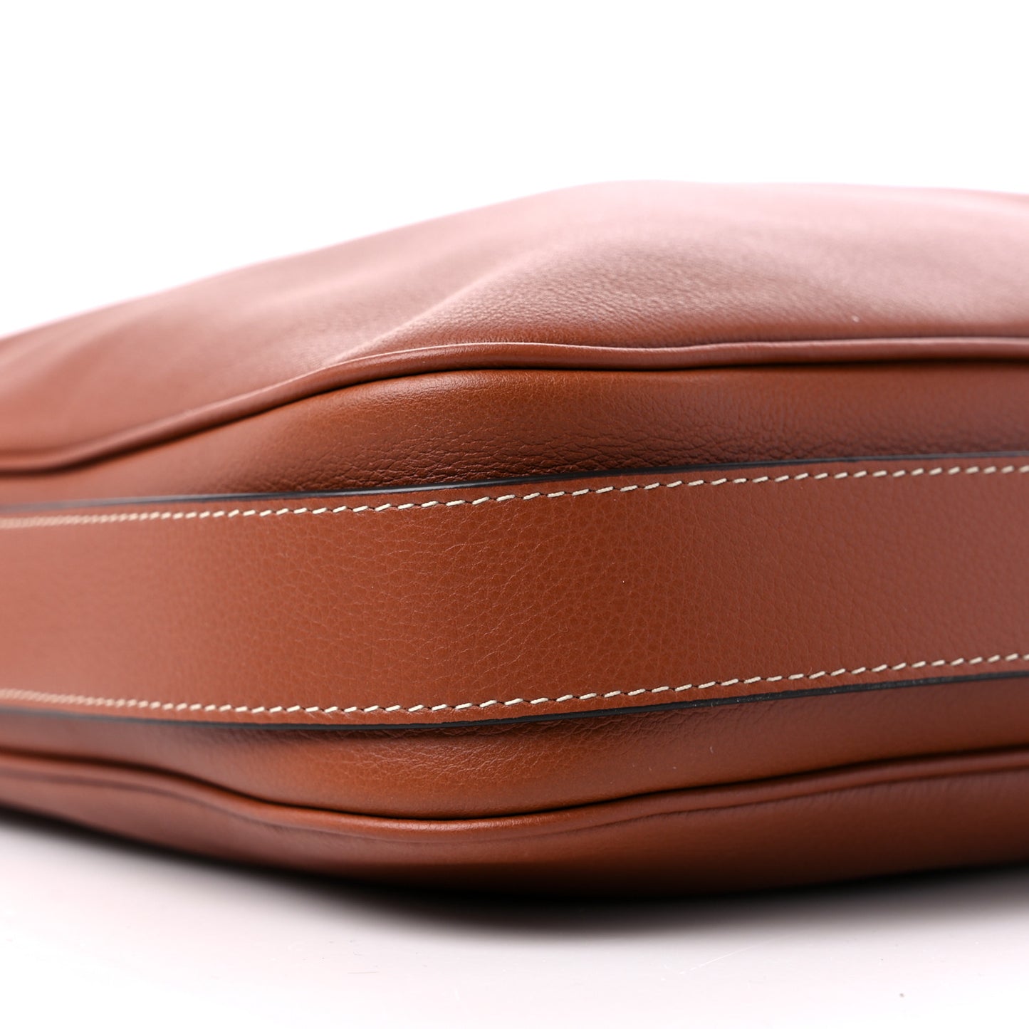 Supple Calfskin Large Romy Shoulder Bag Tan
