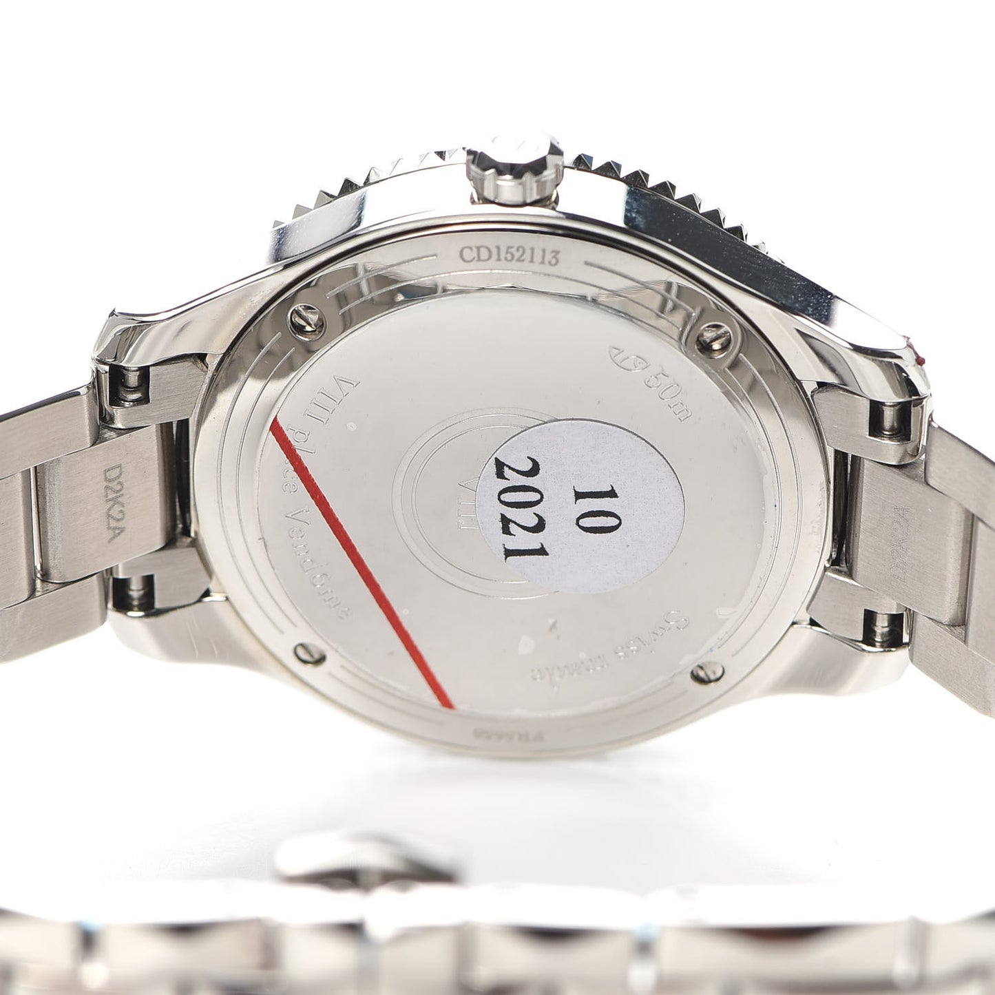 Stainless Steel Diamond Bezel 32mm Dior VIII Montaigne Quartz Watch Pink