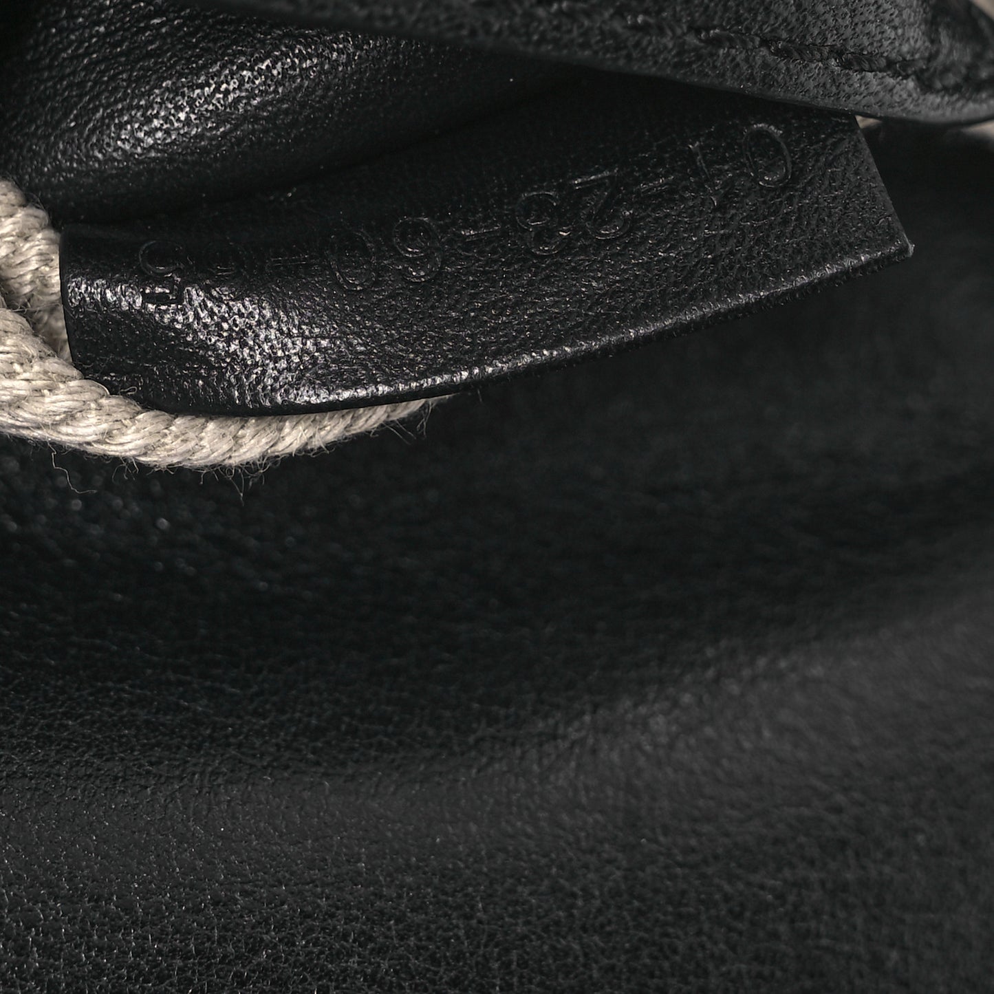 Grained Calfskin Embroidered Star Small Marcie Saddle Bag Black