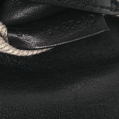 Chloe Grained Calfskin Embroidered Star Small Marcie Saddle Bag Black 7 of 14