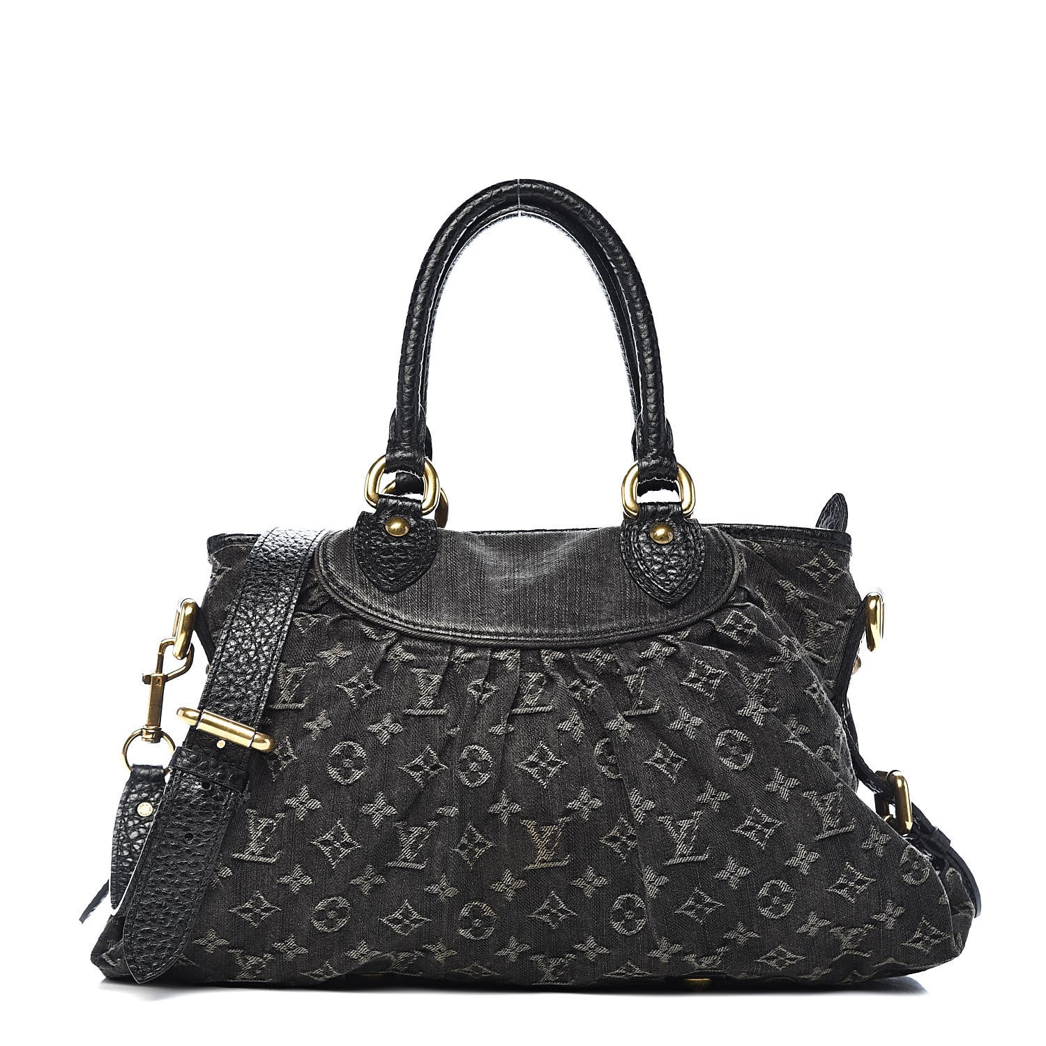 Louis Vuitton Denim Neo Cabby MM Black 1 of 11