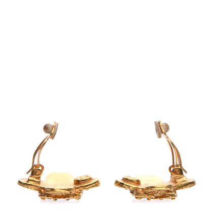 Chanel CC Clip On Earrings Gold 3 of 4