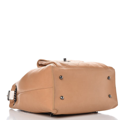 Chanel Calfskin Stitched Medium Urban Luxury Drawstring Backpack Beige 5 of 11