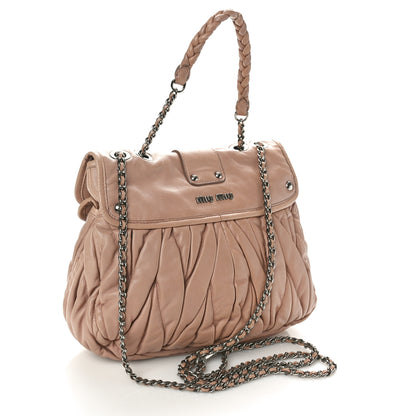 Miu Miu Nappa Matelasse Coffer Hobo Cammeo 2 of 9
