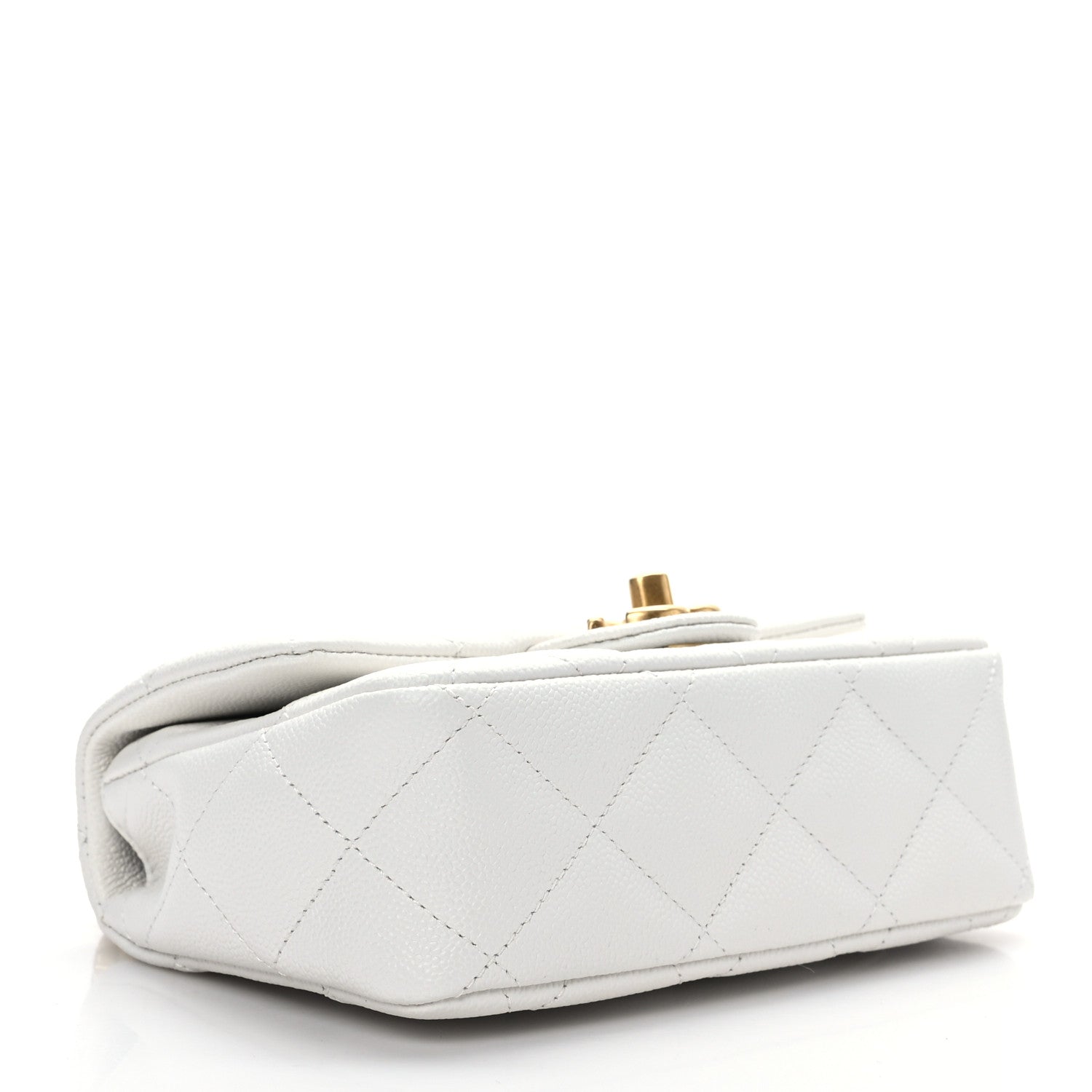 Chanel Caviar Quilted Mini Sweetheart Flap White 4 of 9