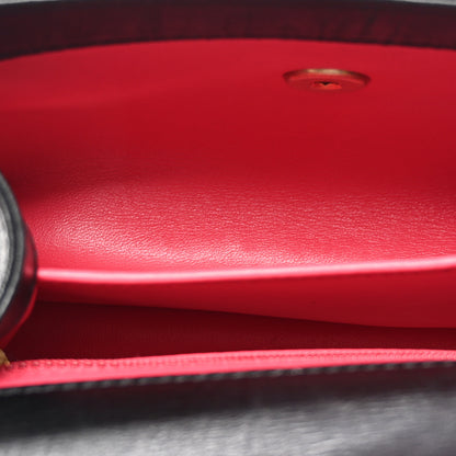 Chanel Crumpled Lambskin Quilted Mini CC Links Top Handle Flap Black 5 of 10