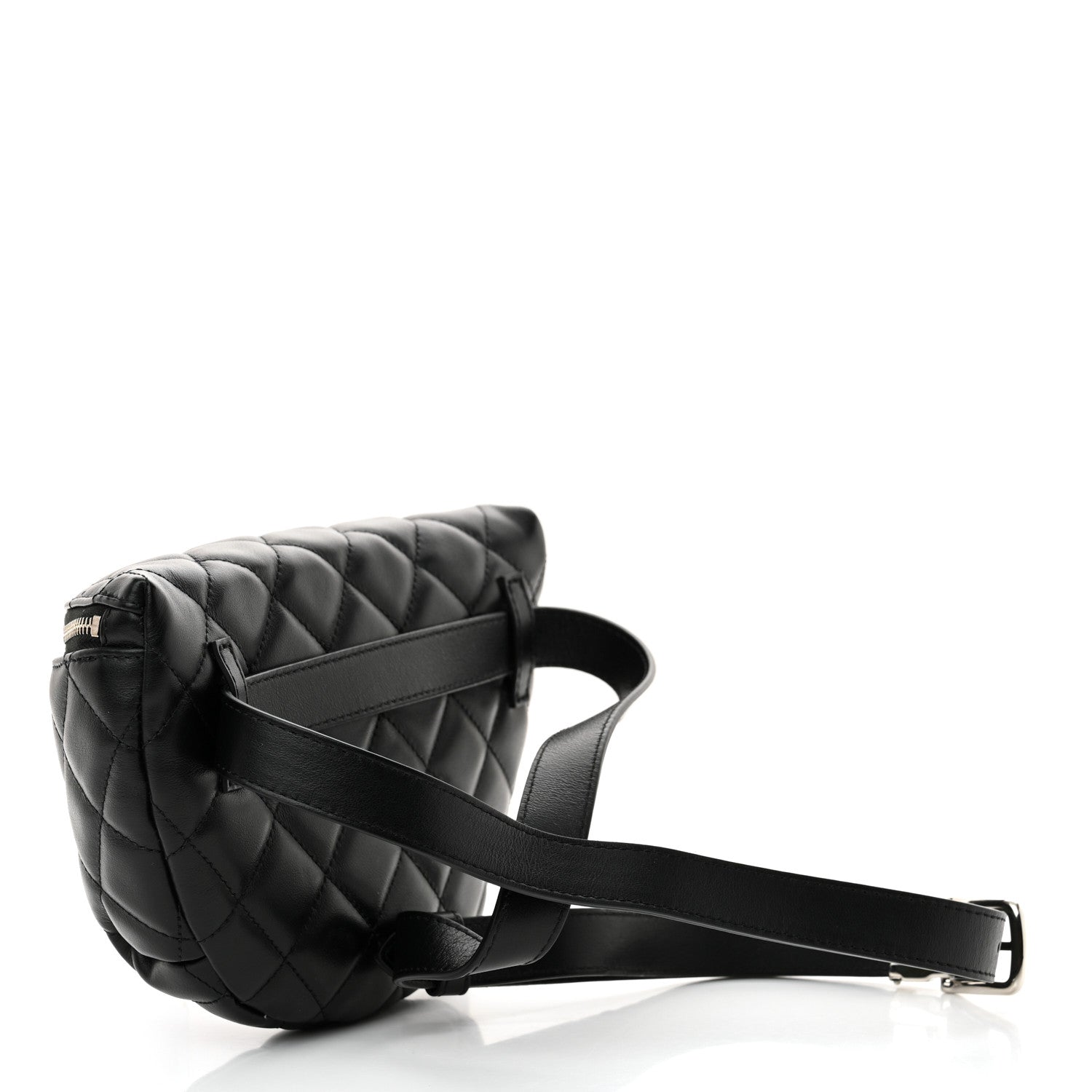 Chanel Calfskin Quilted Waist Belt Bag Black 3 of 12