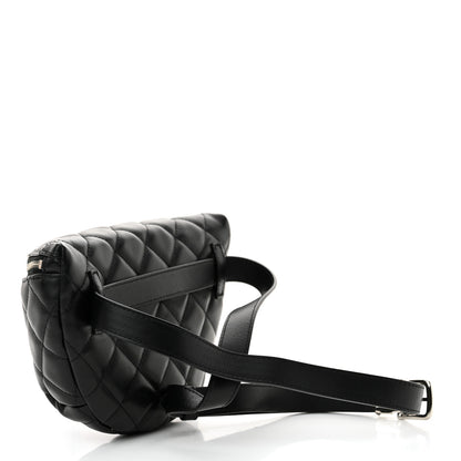 Chanel Calfskin Quilted Waist Belt Bag Black 3 of 12