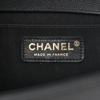 Chanel Caviar Quilted Medium Boy Flap Black 6 of 12