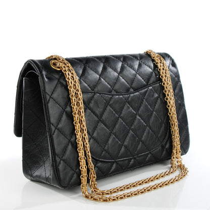 Chanel Aged Calfskin Quilted 2.55 Reissue 226 Flap Black 3 of 8