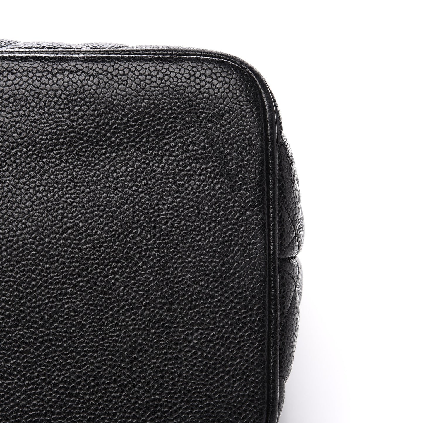Caviar Quilted Medallion Tote Black
