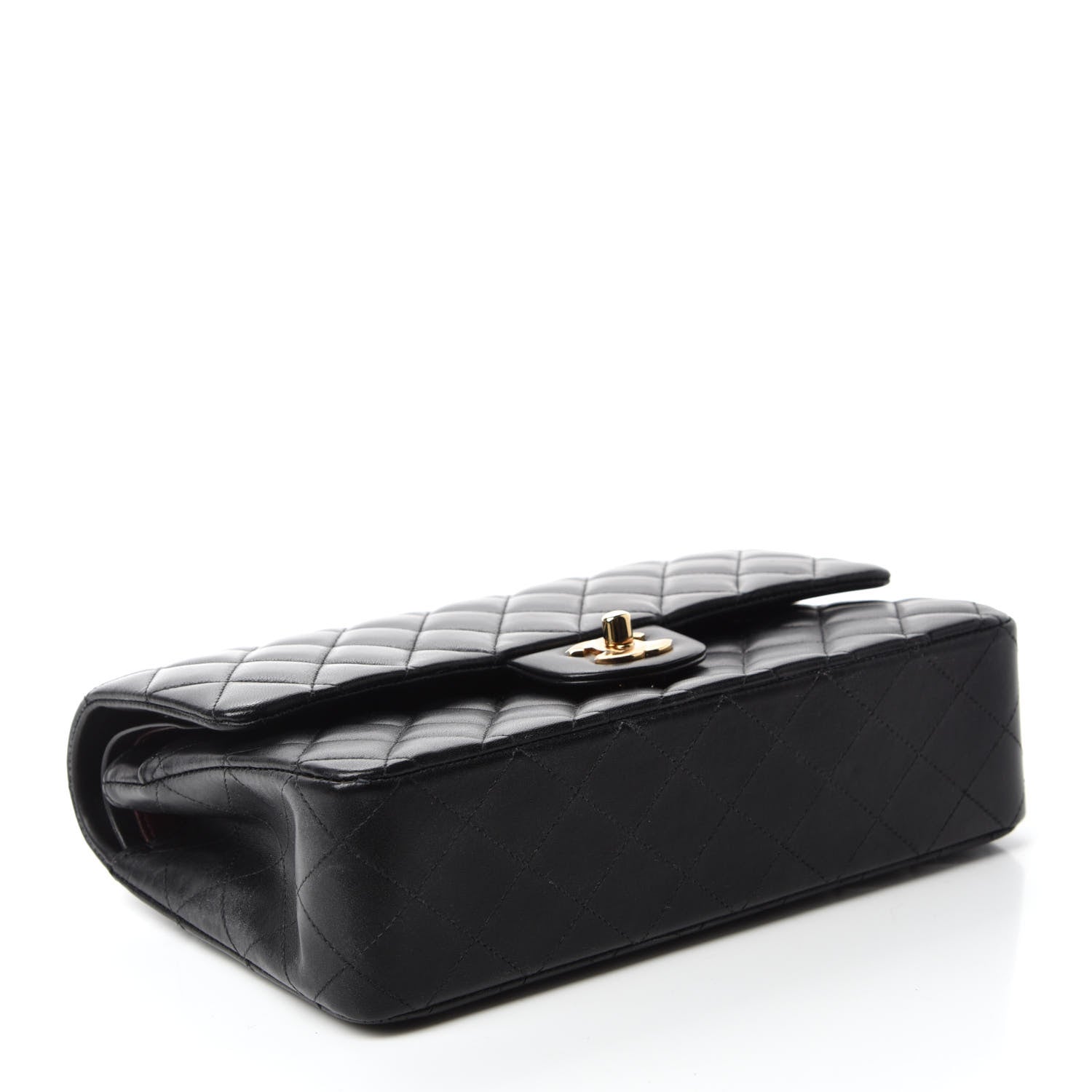 Chanel Lambskin Quilted Medium Double Flap Black 5 of 13