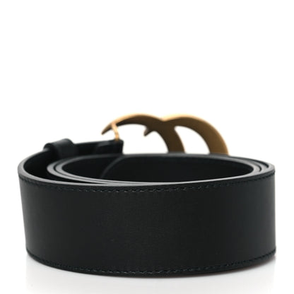 Gucci Calfskin Double G 40mm Belt 80 32 Black 3 of 6